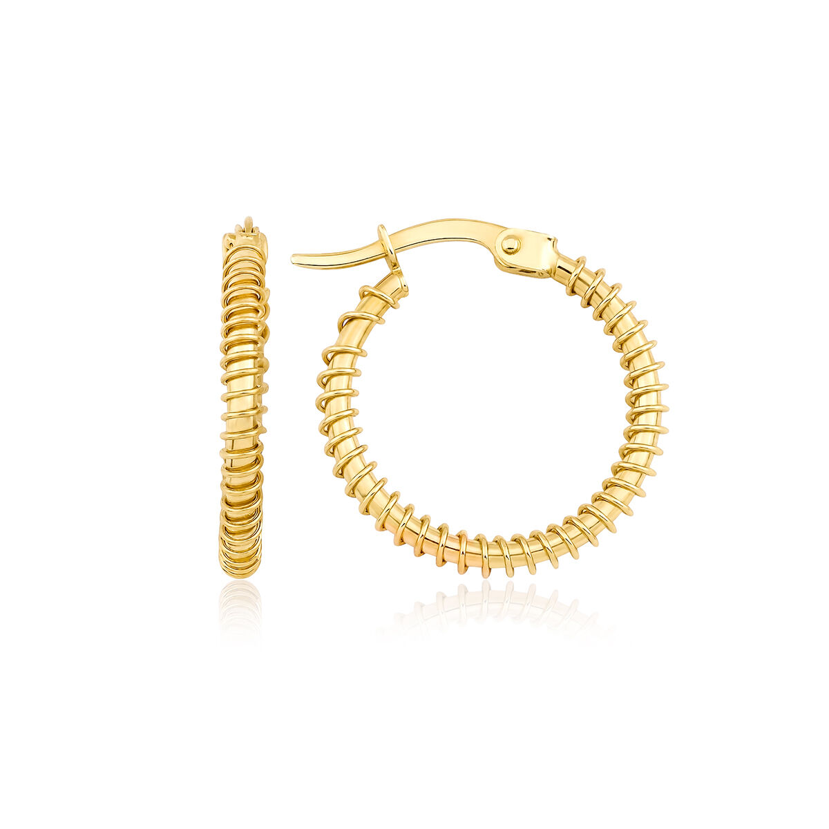 Spiral Halka Altın K&uuml;pe