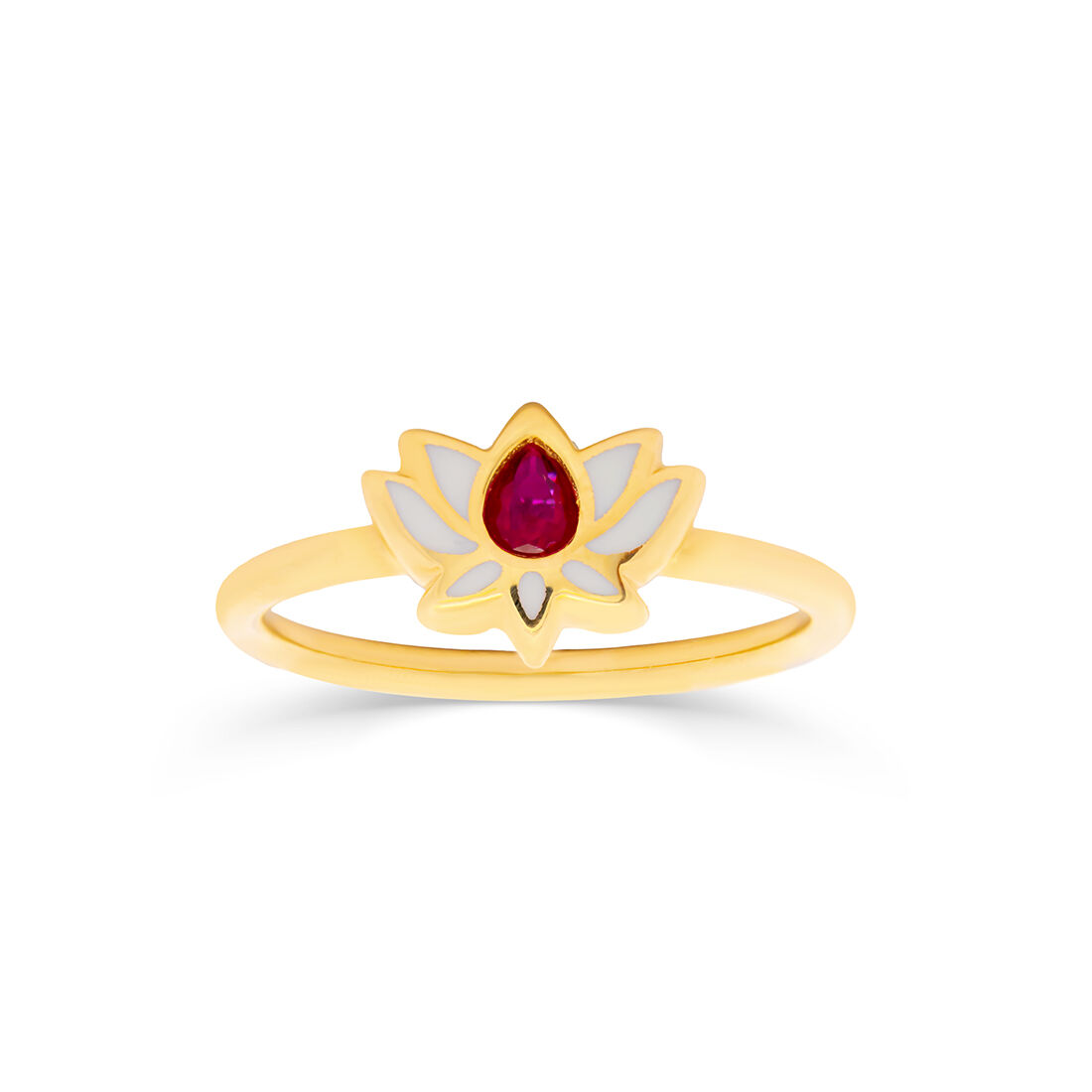 Lotus Model Altın Y&uuml;z&uuml;k